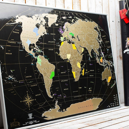 Large Scratch Off World Travel Map