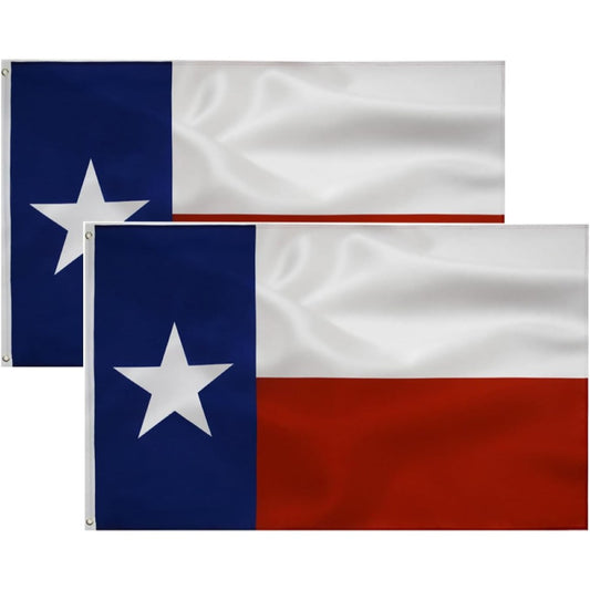 2 Piece State Emblem Texas Banner With Reinforced Stitching