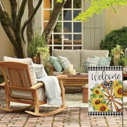 Sunflowers Printed Outdoor Garden Flag