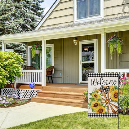 Sunflowers Printed Outdoor Garden Flag