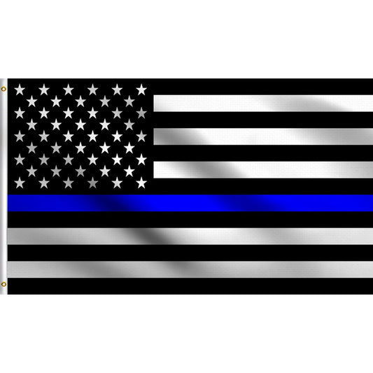 Thin Blue Line Design Flag