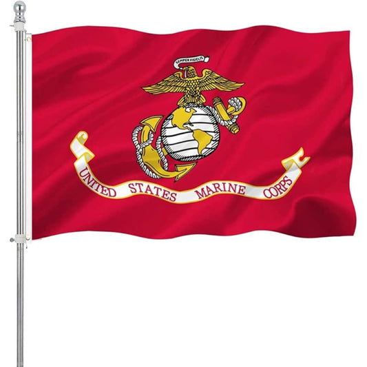 US Marine Corps Emblem Flag