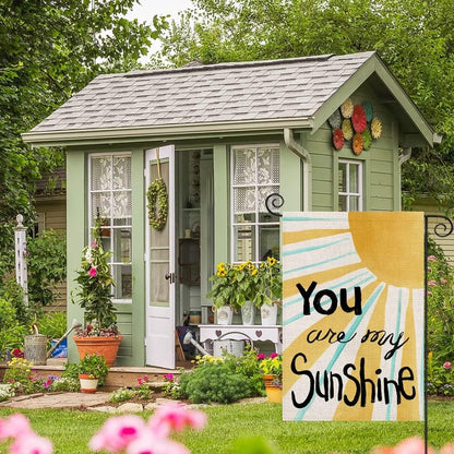 You Are My Sunshine Printed Summer Garden Flag