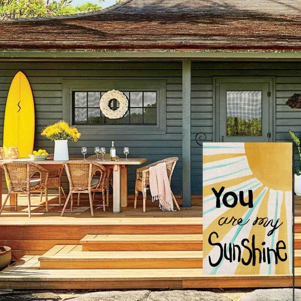 You Are My Sunshine Printed Summer Garden Flag