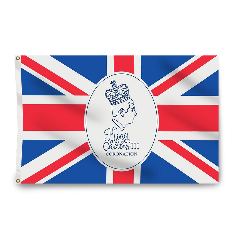 King Charles III Crown Flag
