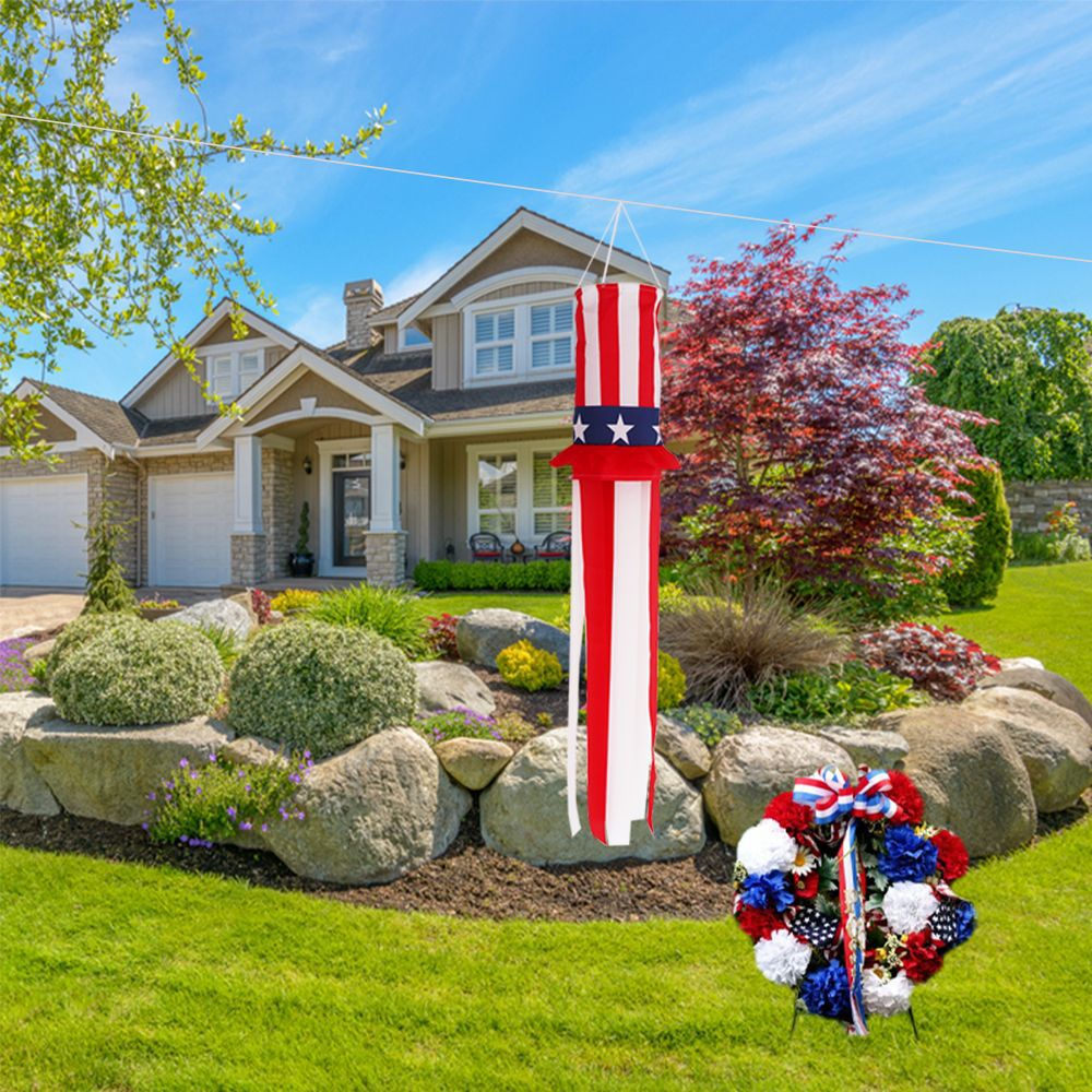 American Wind Blower Flag Independence Day