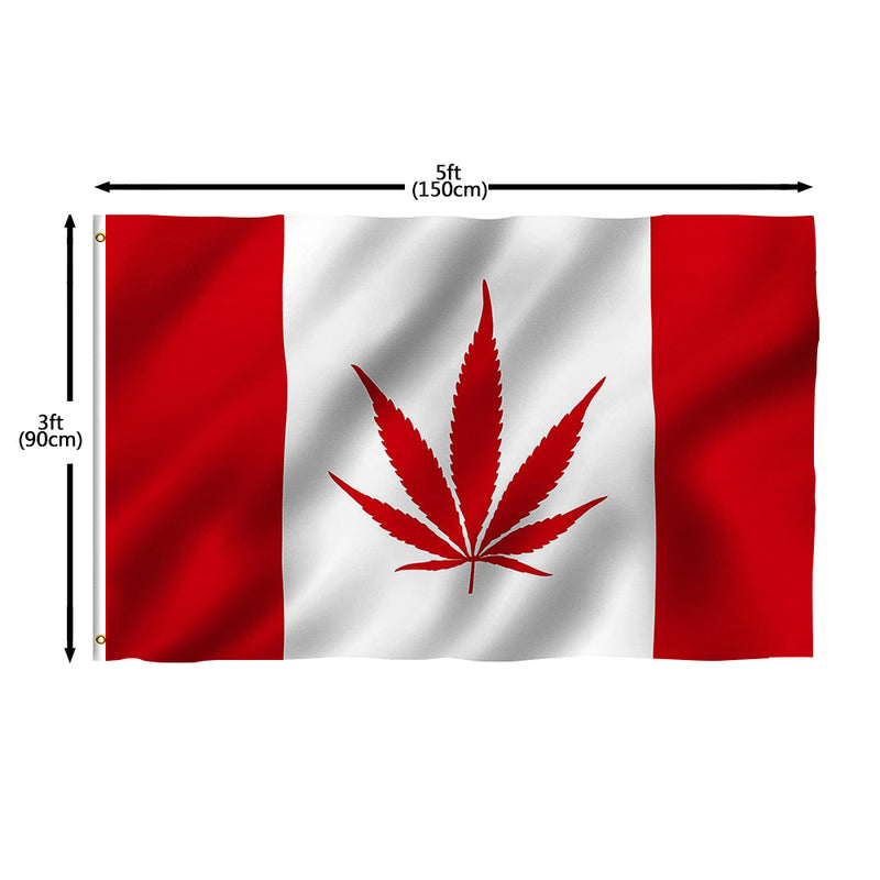 Canadian Weed Flag Country Flag Polyester