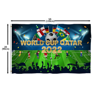 World Cup Qatar Green Flag