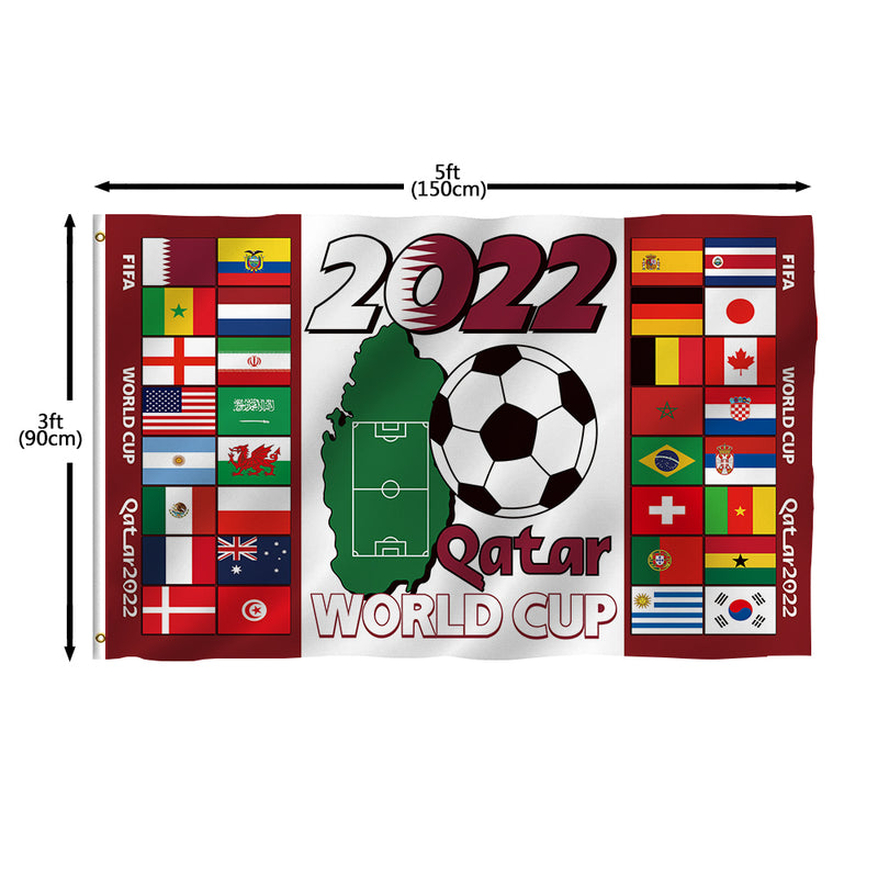 2022 Qatar World Cup Flag