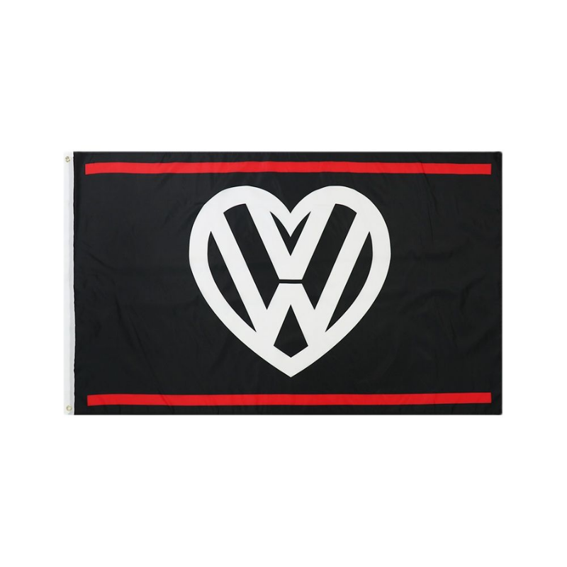 VW Black and Red Flags