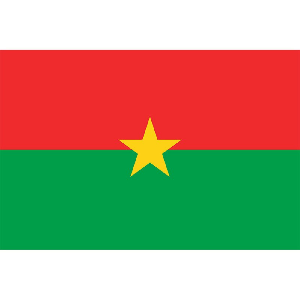 Burkina Faso Flag, National Flag of Countries, Polyester, Beninese National Flags, 90X150cm