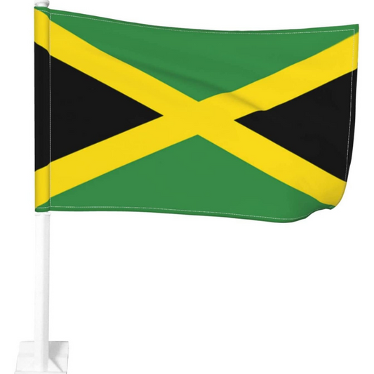 Jamaica Car Window Mounted Flag