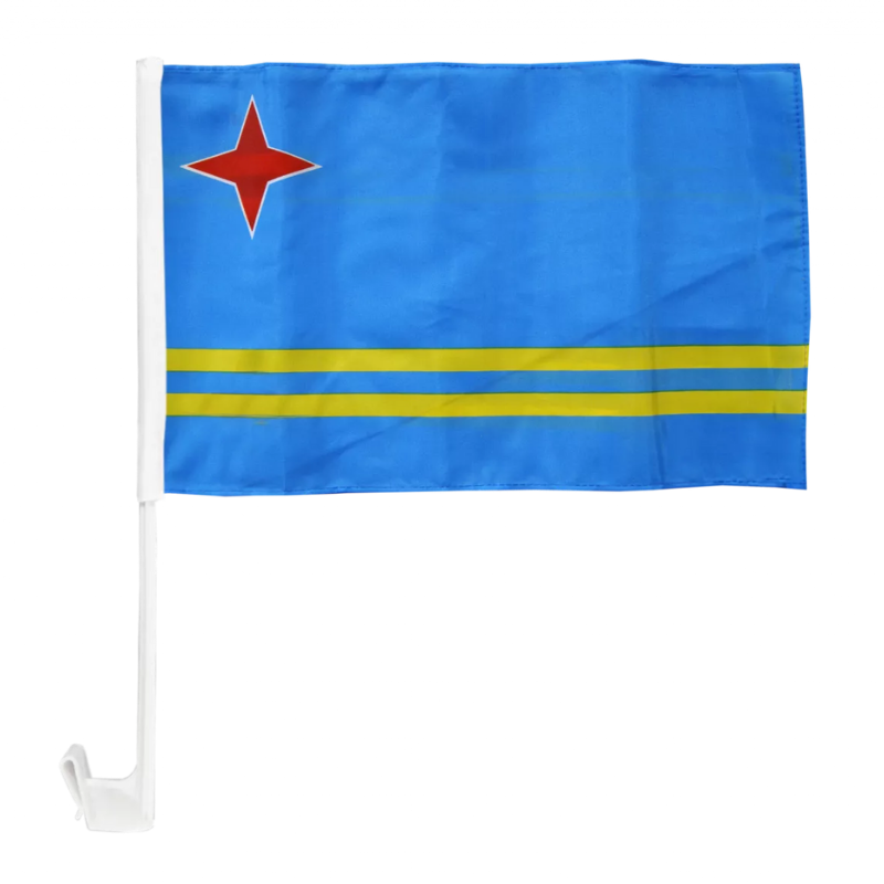 Aruba Car Window Mounted Flag