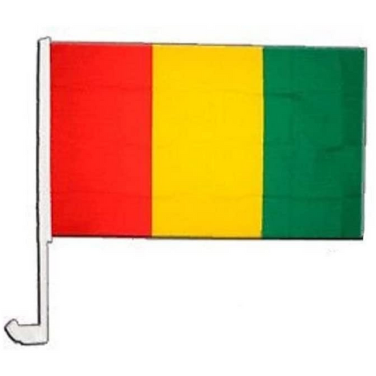 Guinea Car Window Mounted Flag