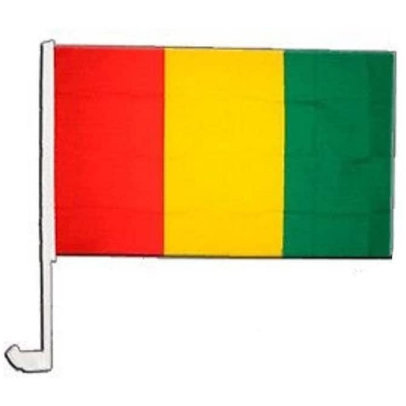 Guinea Car Window Mounted Flag