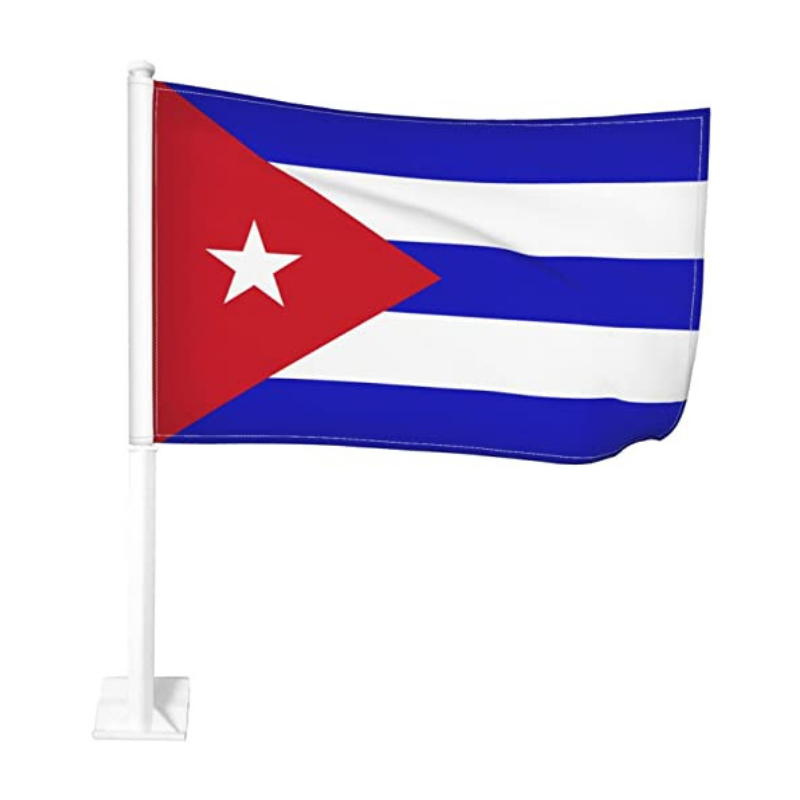 Cuba Car Window Mounted Flag