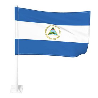 Nicaragua Car Window Mounted Flag