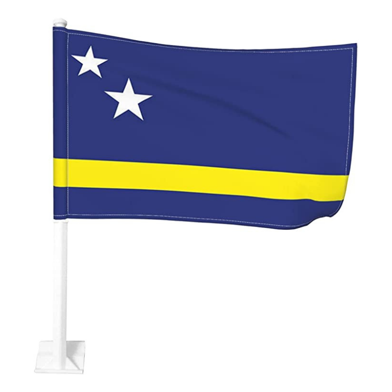 Curacao Car Window Mounted Flag