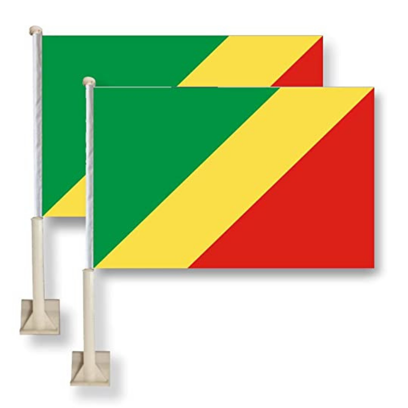 Congo Car Window Mounted Flag