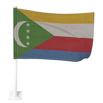 Comoros Car Window Mounted Flag