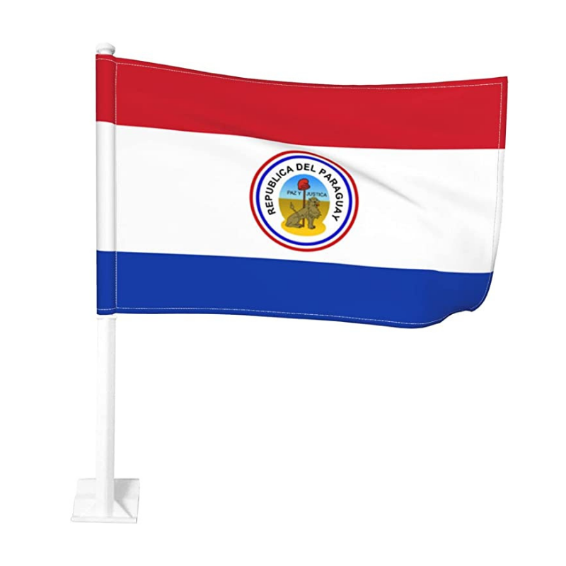 Paraguay Car Window Mounted Flag