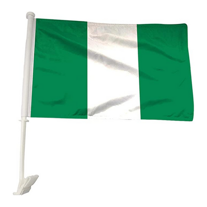 Nigeria Car Window Mounted Flag