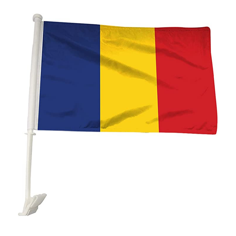 Chad Car Window Mounted Flag