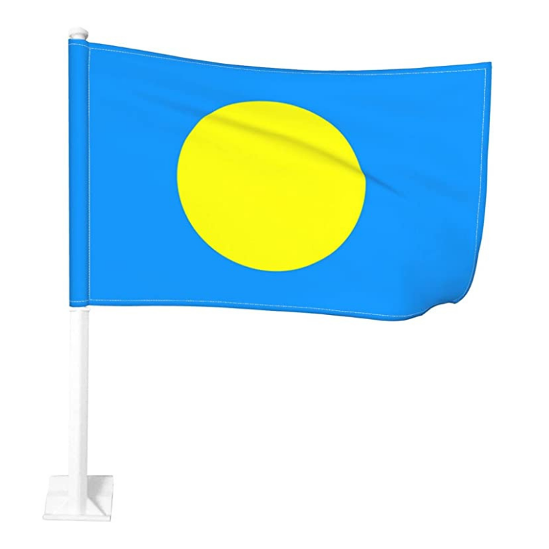 Palau Car Window Mounted Flag