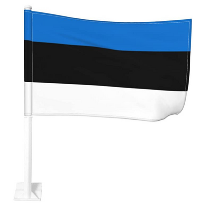 Estonia Car Window Mounted Flag