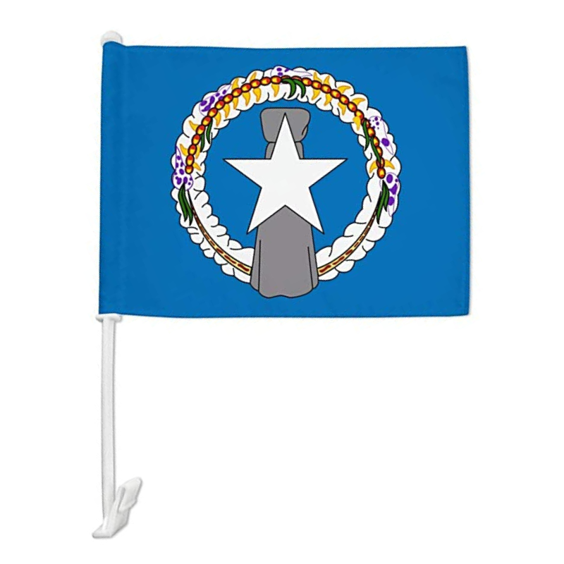 Northern Mariana Islands Car Window Mounted Flag