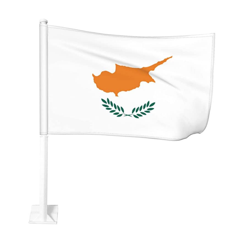Cyprus Car Window Mounted Flag
