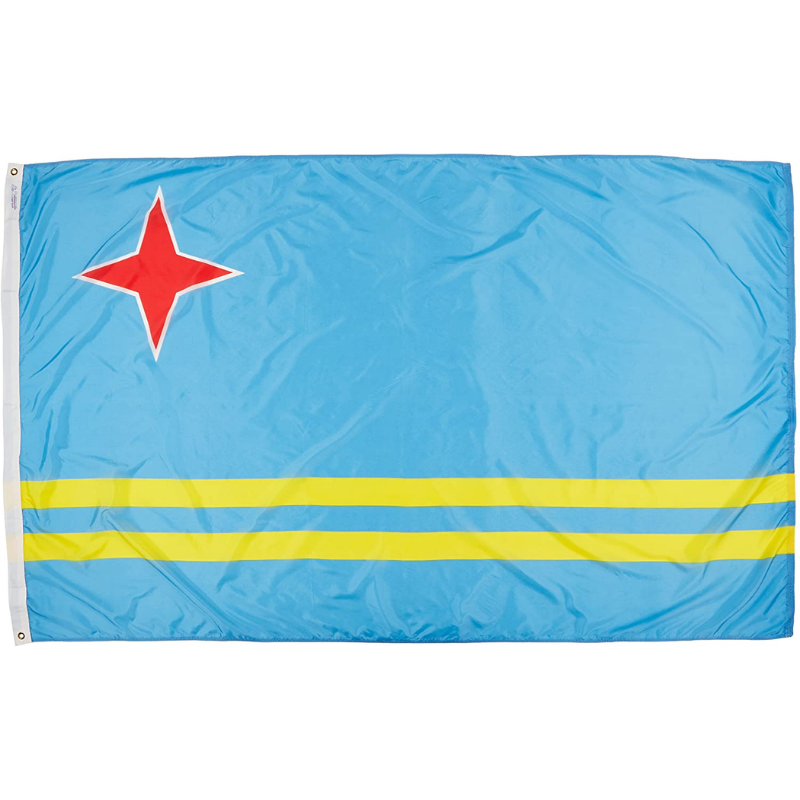 Aruba Flag, National Flag ,100% Polyester, Lightweight , 90X150cm