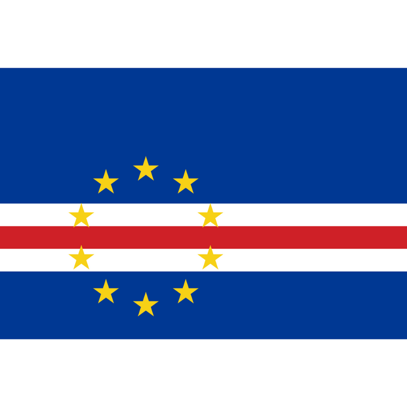 Cape Verde Flag, National Flag, Double Stitched Durable, Tear and Fade Proof, Polyester 90X150 cm