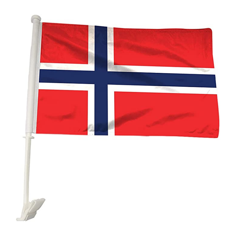 Norway Car Window Mounted Flag