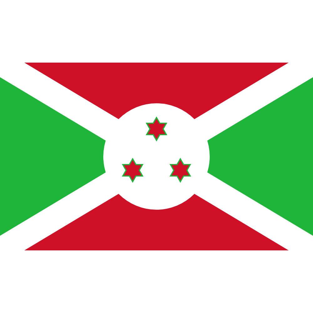 Burundi Flag, East Africa Country Flag, Vivid Colors Polyester 90X150 cm