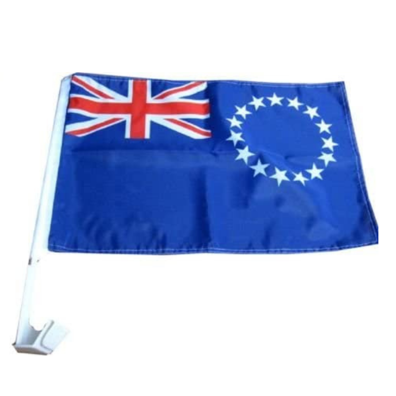 Cook Islands Car Window Mounted Flag