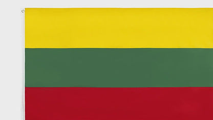 Lithuania Flag, National Flag, All Country Flags, Stain Resistant, Polyester 90X150cm