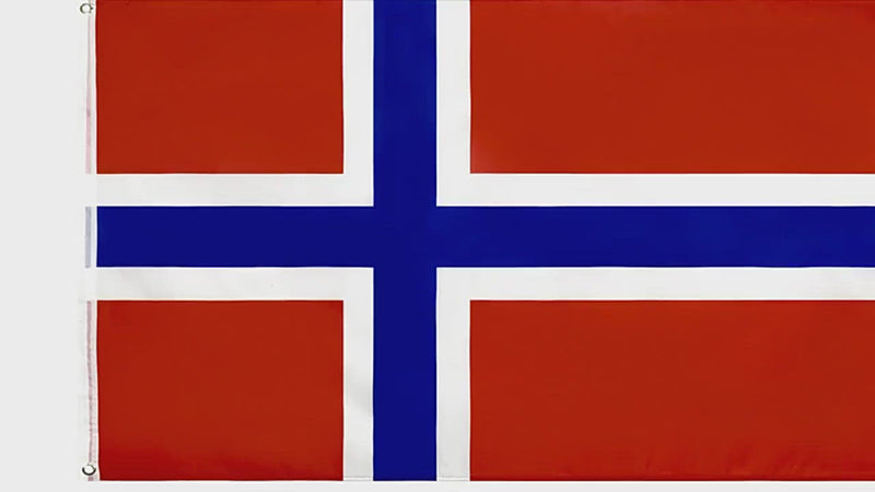 Norwegian Flag, Red Indigo Blue, Country Flags, Kingdom of Norway Polyester 90X150cm