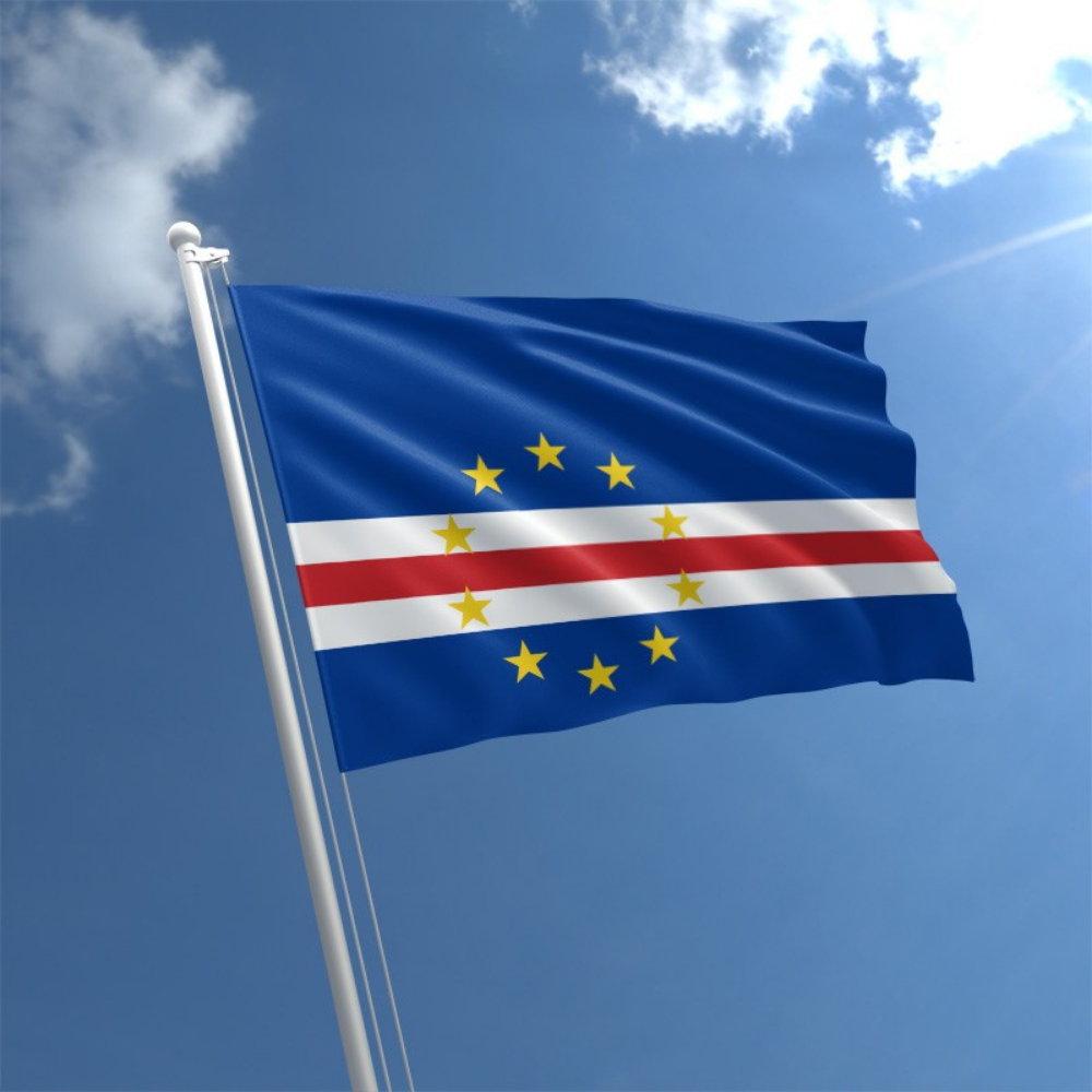 Cape Verde Flag, National Flag, Double Stitched Durable, Tear and Fade Proof, Polyester 90X150 cm