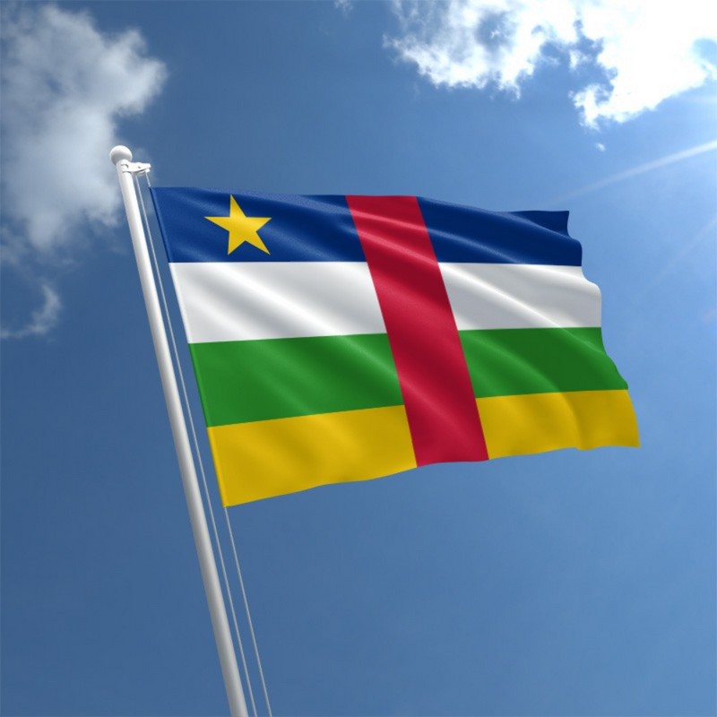 Central African Republic Flag, Lightweight Durable, Country Flags UV Resistant 90X150cm