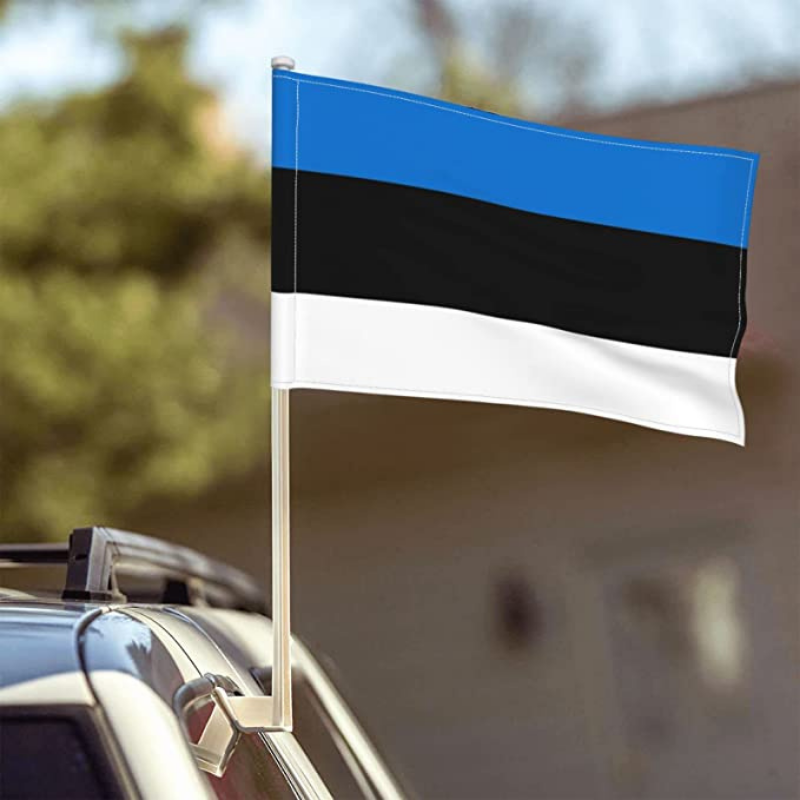 Estonia Car Window Mounted Flag
