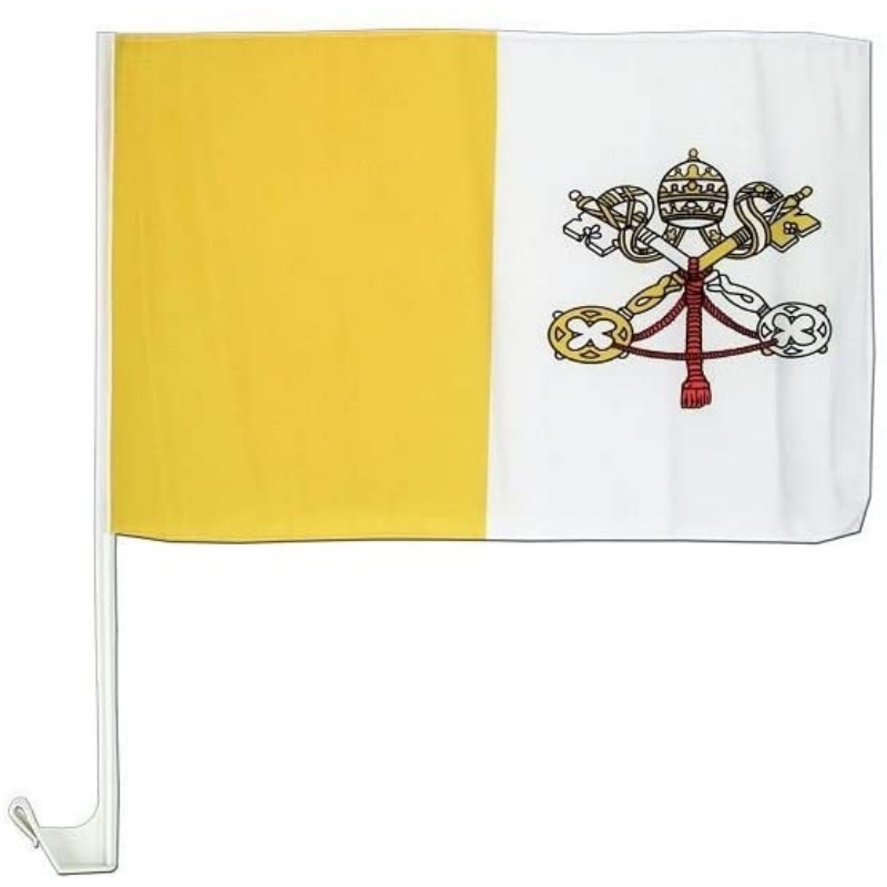 Holy See Vatican City Car Window Mounted Flag