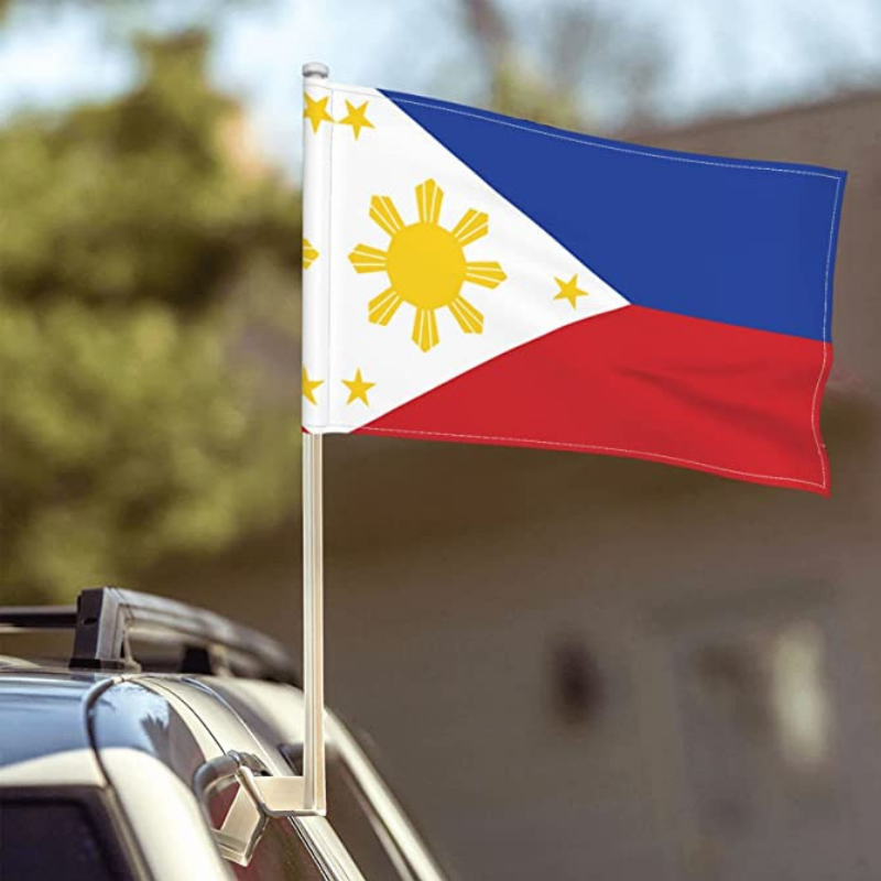 Philippines Car Window Mounted Flag