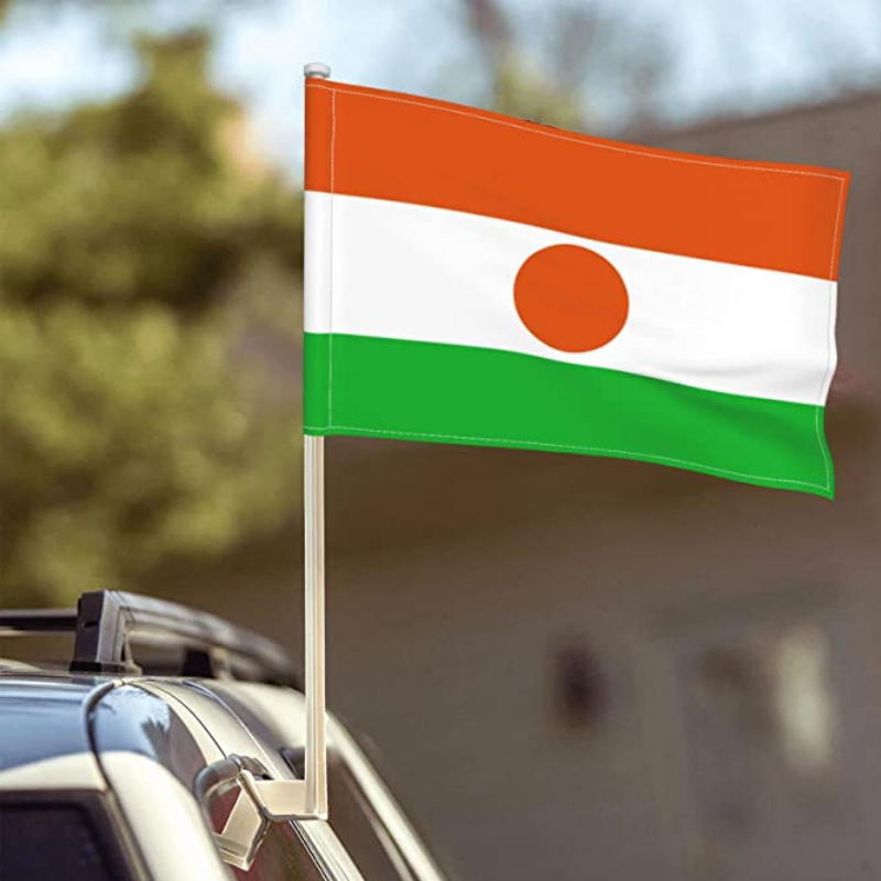 Niger Car Window Mounted Flag