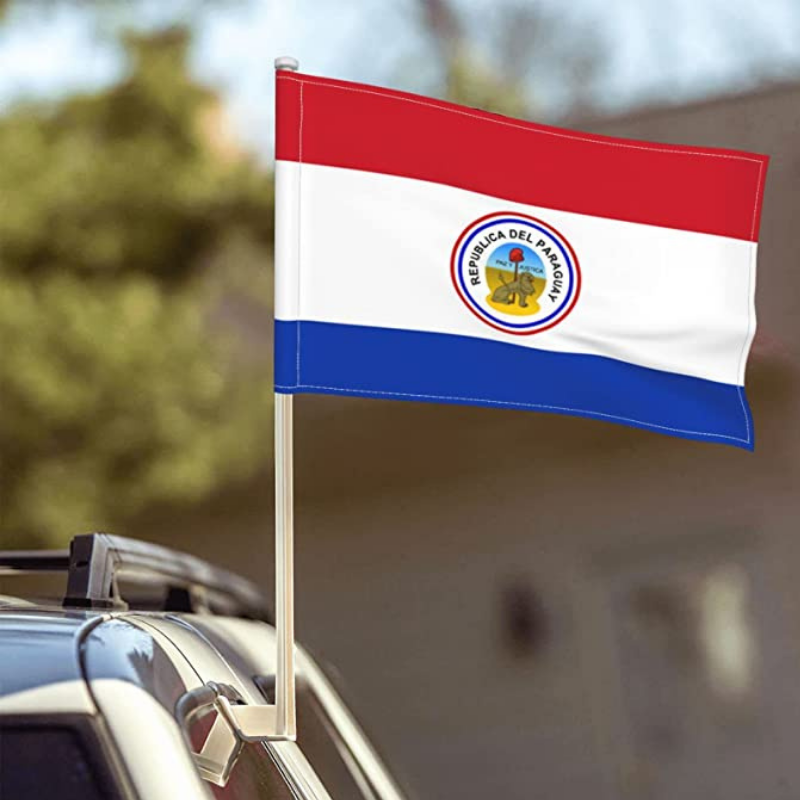 Paraguay Car Window Mounted Flag