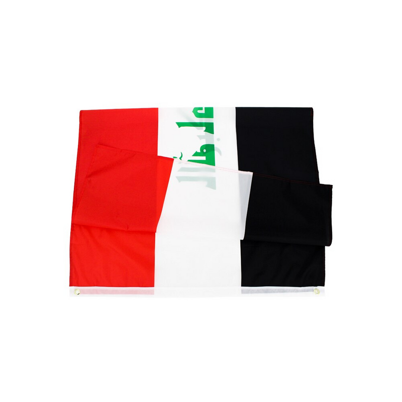 Iraqi Flag, World Flags, Polyester, Tricolor, Indoor/Outdoor Fade Proof 90X150cm