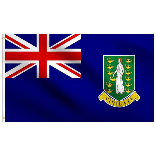 Virgin Islands, British Flag, Country and National Flags, Bright, 100% Polyester 90X150 cm