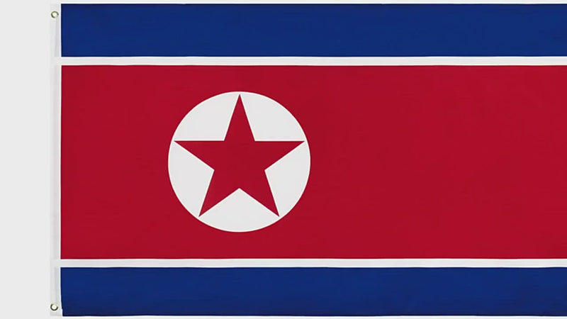 North Korean Flag, Countries and Flags, Durable 100% Polyester, Fade Proof 90X150cm