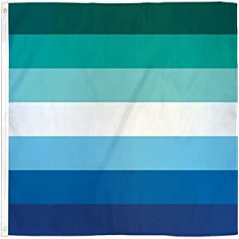 Mighty Locked Stitching Male Pride Flag