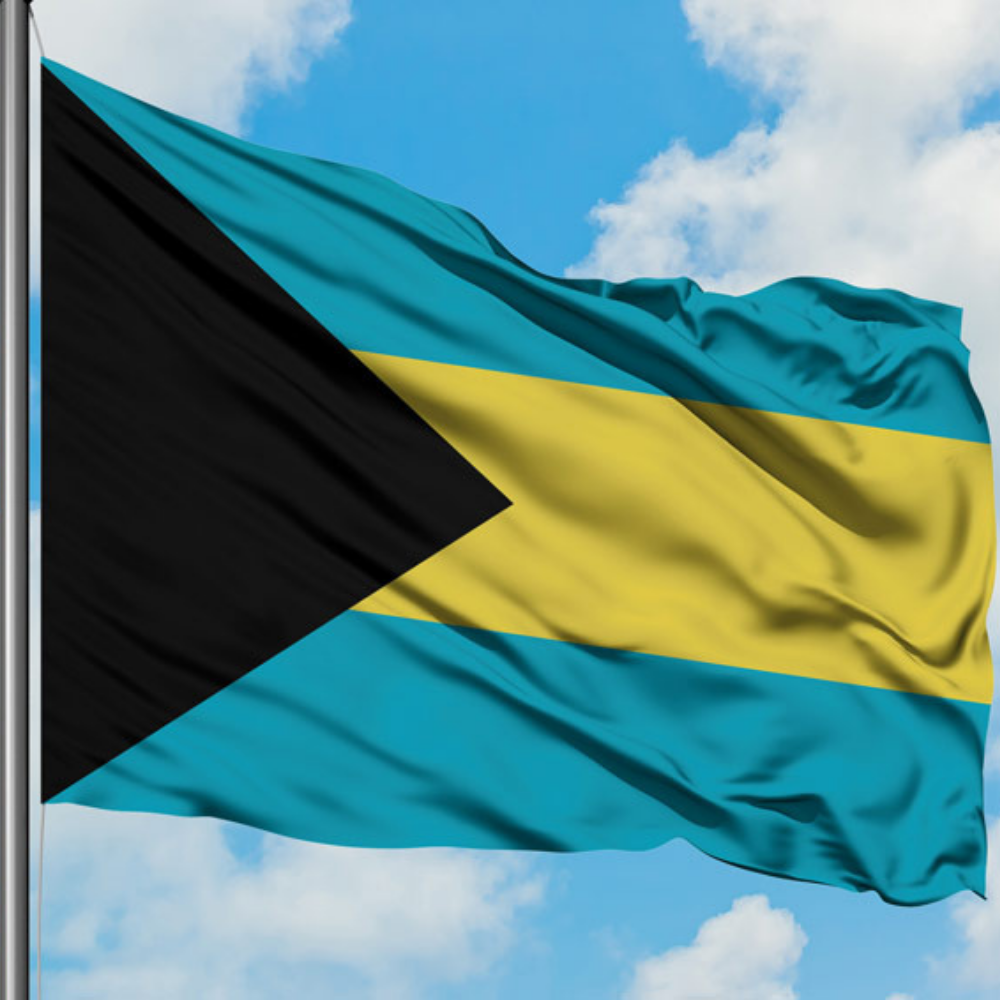 The Bahamas Flag, National Flags, Polyester Fade Proof Vivid Colors, Commonwealth of The Bahamas 90X150cm